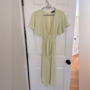 Lulus Light Green Cut Out Midi Dress